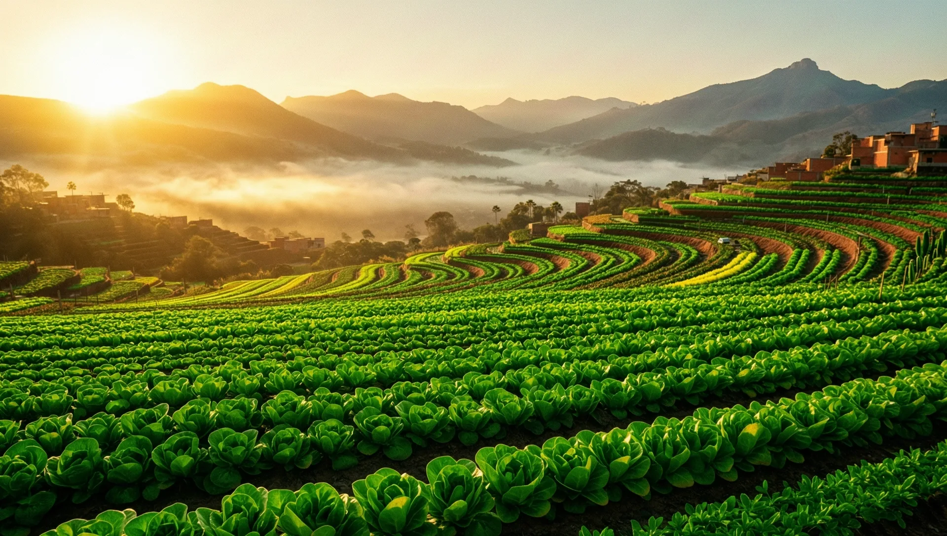 Campos de cultivo en México